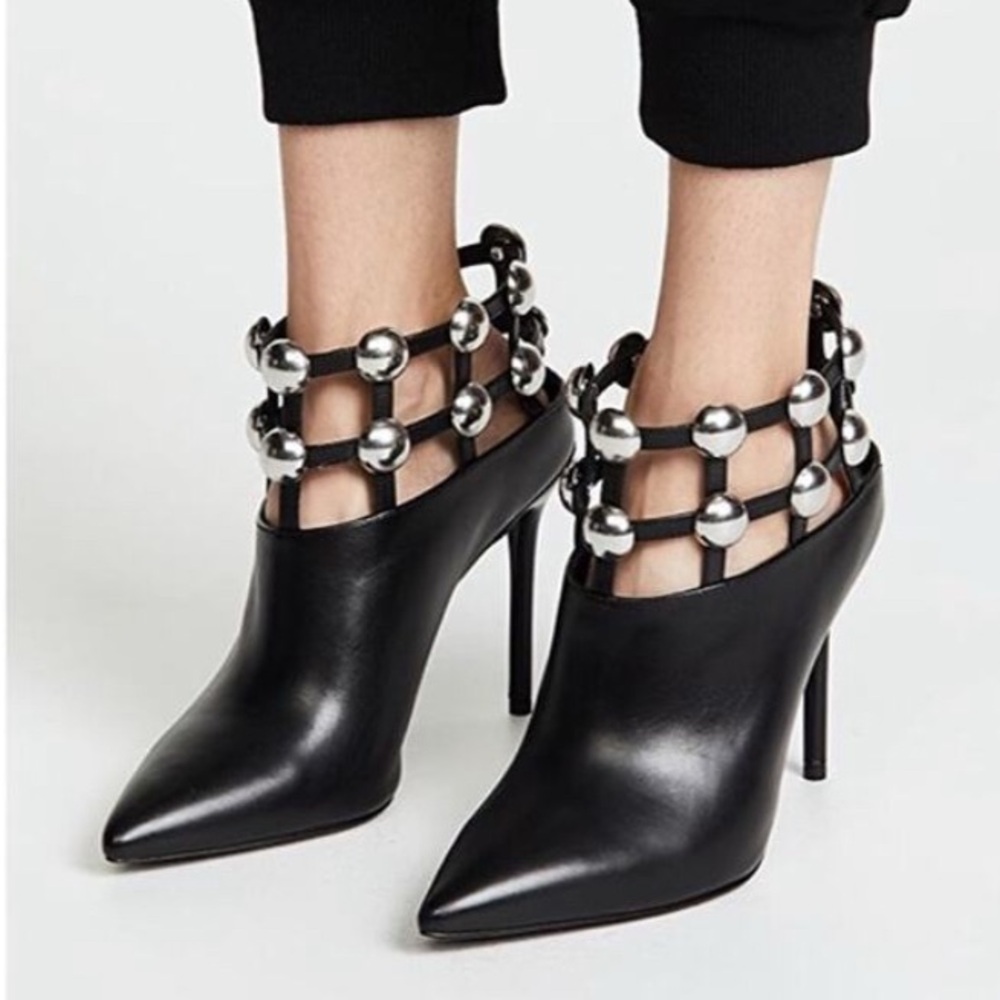 NEW ALEXANDER WANG Tina Grommet Studs Boots | EU 36